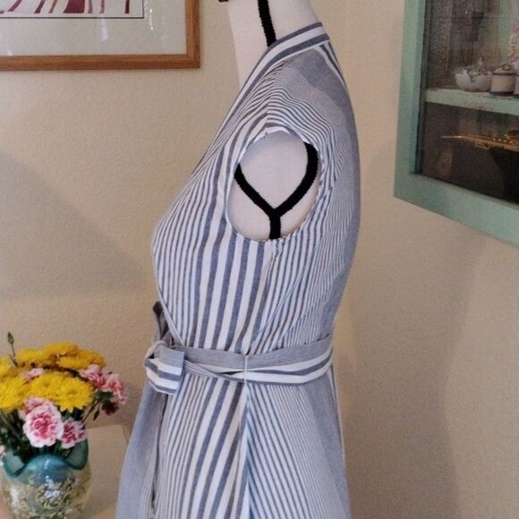 Danny and Nicole Pin Striped Dress - Picture 6 of 12